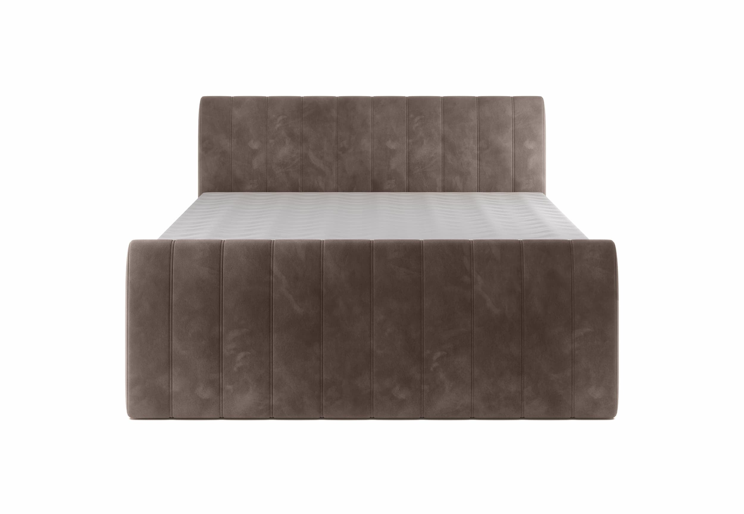 Letto Boxspring con contenitore Carino Marrone (6)