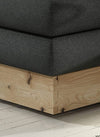 Letto Boxspring con contenitore Diorissimo Legno Grigio (5)