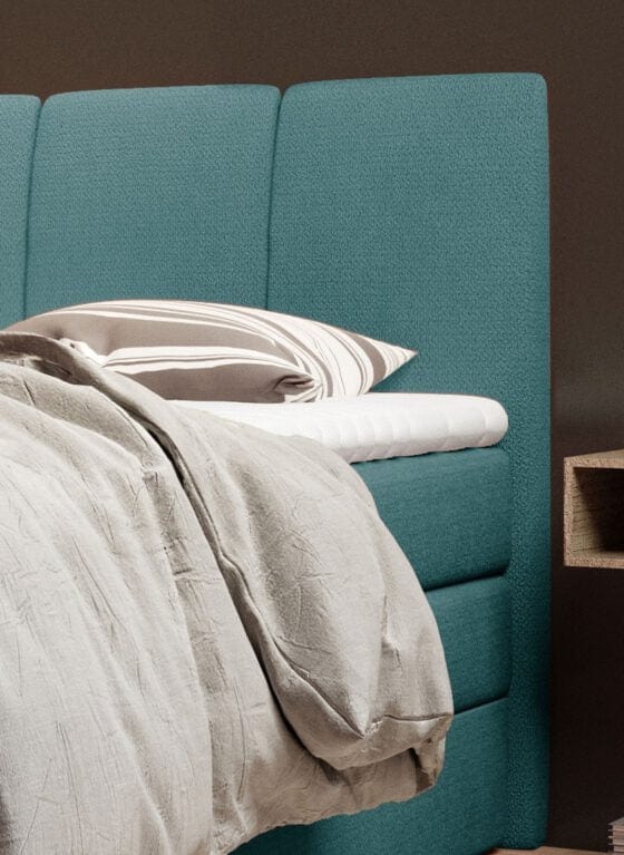 Letto Boxspring con contenitore Frescole Turchese (6)