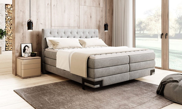 Letto Boxspring con contenitore Gondole Grigio & WRSLPL-PAT-GODIN-BOXSPRING