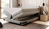 Letto Boxspring con contenitore Gondole Grigio (2)