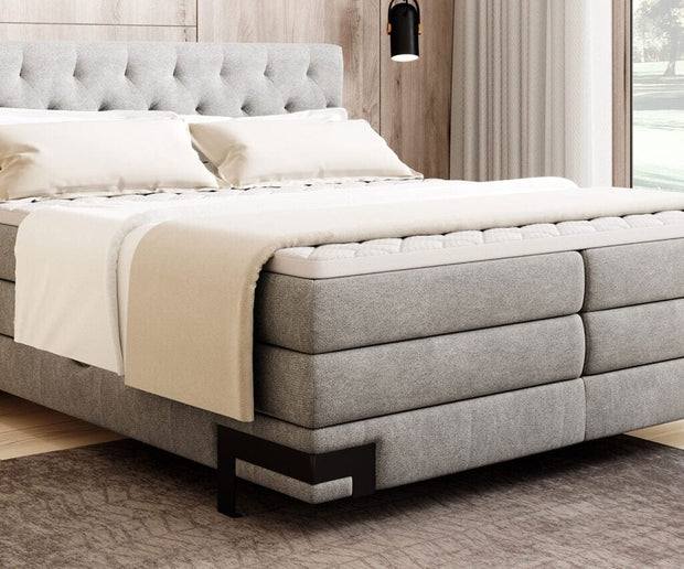Letto Boxspring con contenitore Gondole Grigio (4)