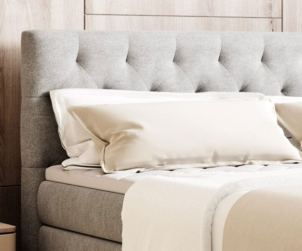 Letto Boxspring con contenitore Gondole Grigio (5)