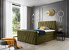 Letto Boxspring con contenitore in velluto Candys Verde (2)