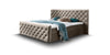 Letto Boxspring con contenitore in velluto Lauria Cappuccino (8)
