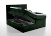 Letto Boxspring con contenitore in velluto Meran Verde (5)