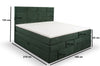 Letto Boxspring con contenitore in velluto Meran Verde (8)
