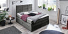 Letto Boxspring con contenitore in velluto York Antracite (1)