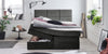 Letto Boxspring con contenitore in velluto York Antracite (4)