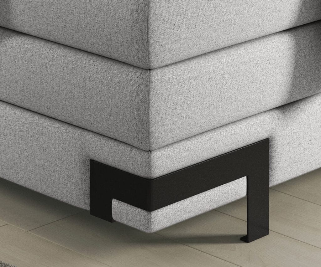 Letto Boxspring con contenitore Kanole Grigio (4)