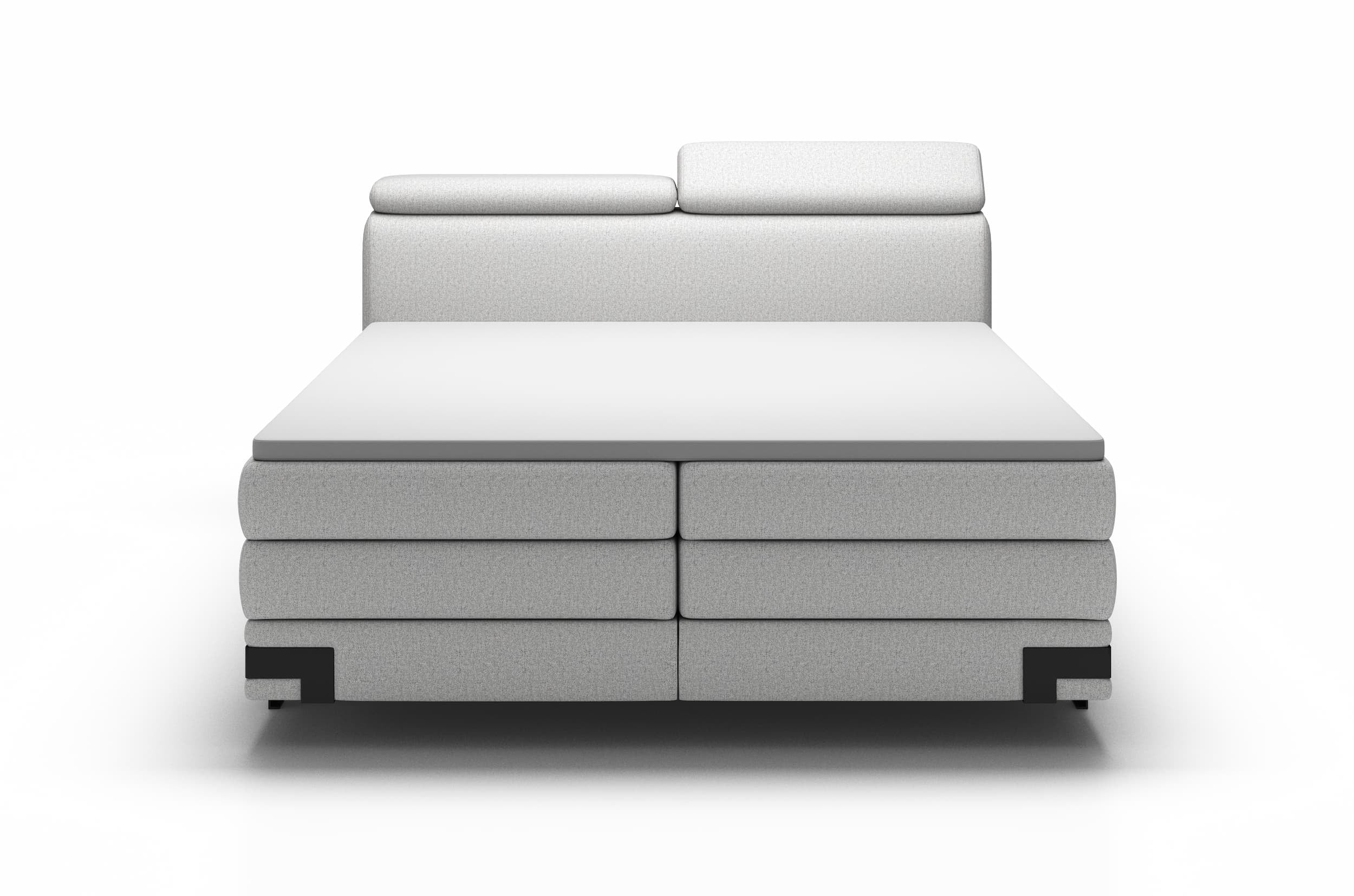 Letto Boxspring con contenitore Kanole Grigio (6)