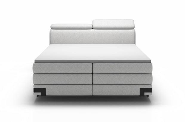 Letto Boxspring con contenitore Kanole Grigio (6)