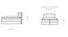 Letto Boxspring con contenitore Lungolo Avorio (5)