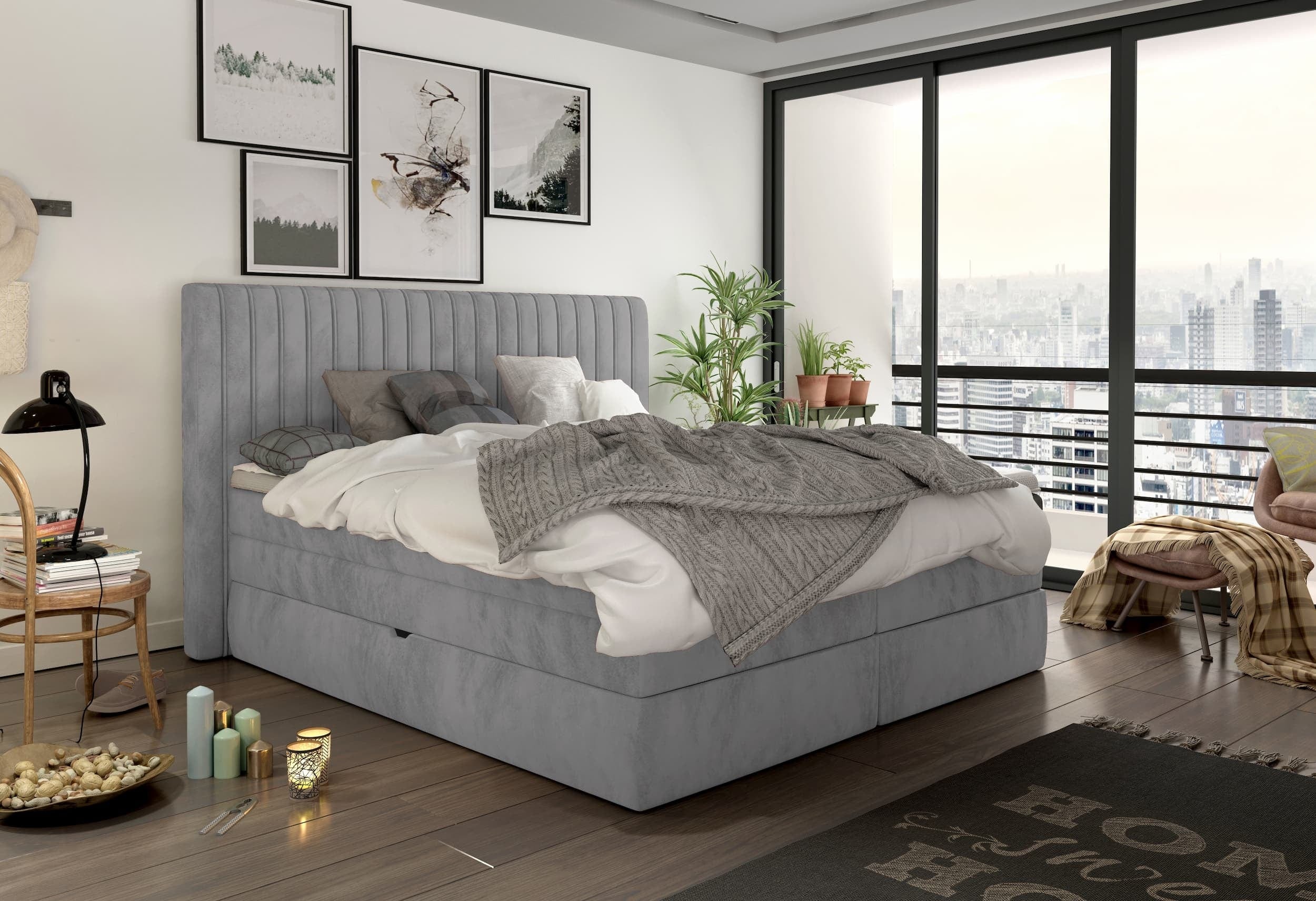 Letto Boxspring con contenitore Mina Grigio & WRSLPL-PAT-MINOLA-BOXSPRING-MONOLITH-84