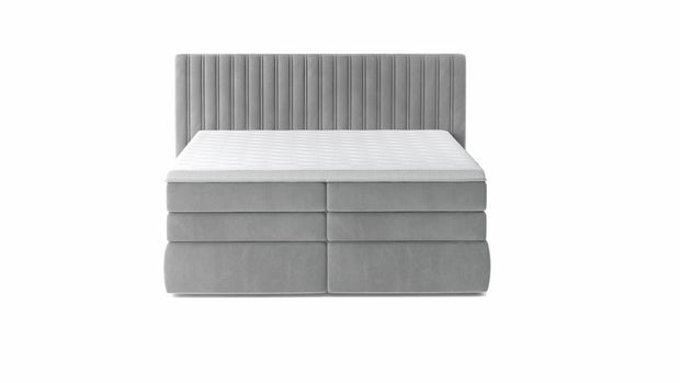 Letto Boxspring con contenitore Mina Grigio (2)