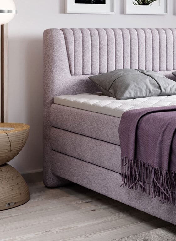 Letto Boxspring con contenitore Paliso Lilla (3)