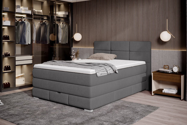 Letto Boxspring con contenitore Ritalis Grigio & WRSLPL-PAT-RITA-BOXSPRING