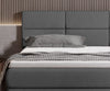 Letto Boxspring con contenitore Ritalis Grigio (3)