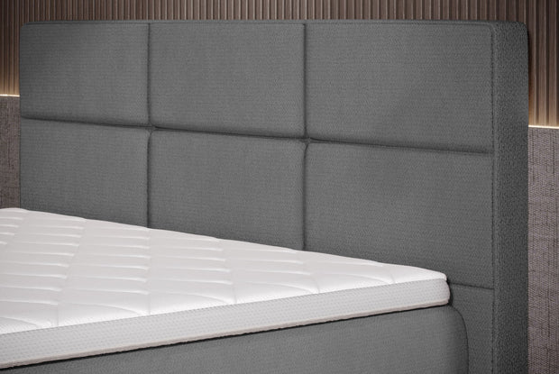 Letto Boxspring con contenitore Ritalis Grigio (4)