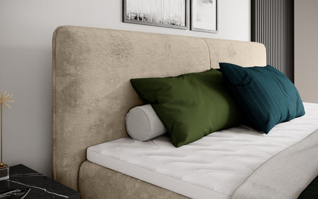 Letto Boxspring con contenitore Valentis Crema (2)