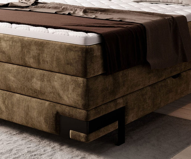 Letto Boxspring con contenitore Vianis Verde (5)
