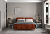 Letto Boxspring con regolabile mediante telecomando Waves Ruggine & WRSLPL-PAT-WAVE-2023-BOXSPRING