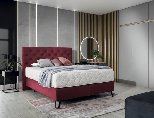 Letto Boxspring in velluto Cortis & ELTMPL-BED-CORTINA-BOXSPRING-LOCO