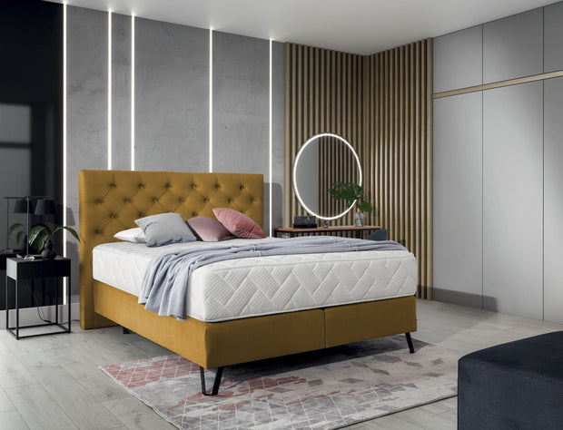 Letto Boxspring in velluto Cortis (2) & ELTMPL-BED-CORTINA-BOXSPRING-LOCO