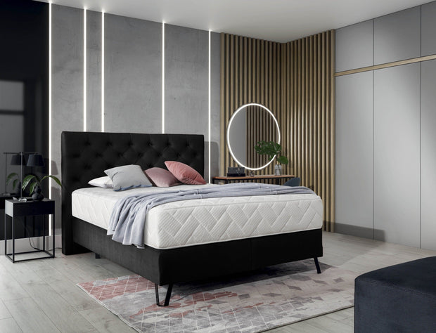Letto Boxspring in velluto Cortis (3)
