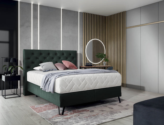 Letto Boxspring in velluto Cortis (5)