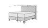 Letto Boxspring in velluto Cortis Verde (5)