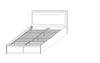 Letto con 2 cassetti Blossoms Grigio (1)
