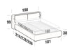 Letto contenitore e illuminazione LED Cortines Cappuccino (8)
