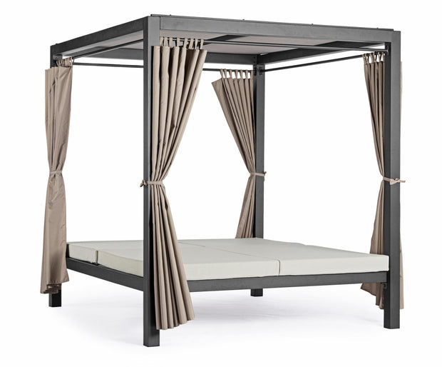 Letto da giardino a baldacchino 2 posti Dream Antracite (5)
