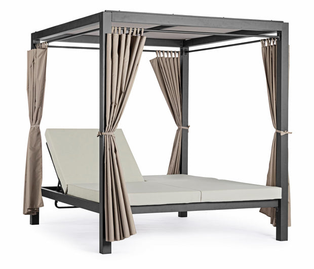 Letto da giardino a baldacchino 2 posti Dream Antracite (7)