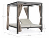 Letto da giardino a baldacchino 2 posti Dream Antracite (10)