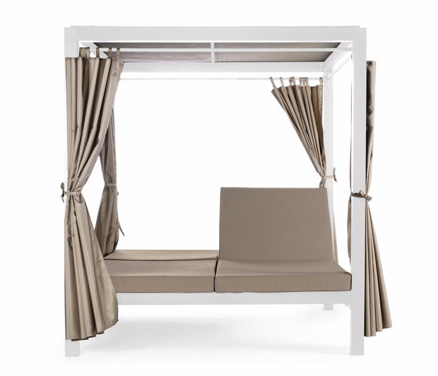 Letto da giardino a baldacchino 2 posti Dream Bianco (2)