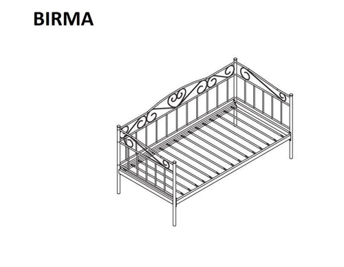 Letto da giorno Brinda Bianco (1)