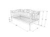 Letto da giorno Brinda Bianco (2)