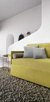 Letto da giorno con 2 cassetti in tessuto Lantanis Giallo (4)
