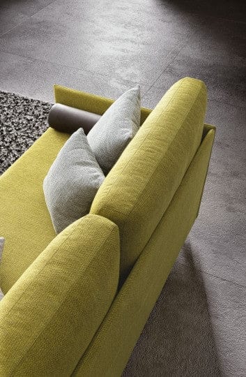 Letto da giorno con 2 cassetti in tessuto Lantanis Giallo (5)