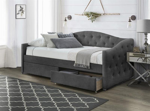 Letto da giorno con cassetti Alohari Grigio (1)