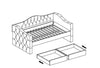 Letto da giorno con cassetti Alohari Grigio (2)