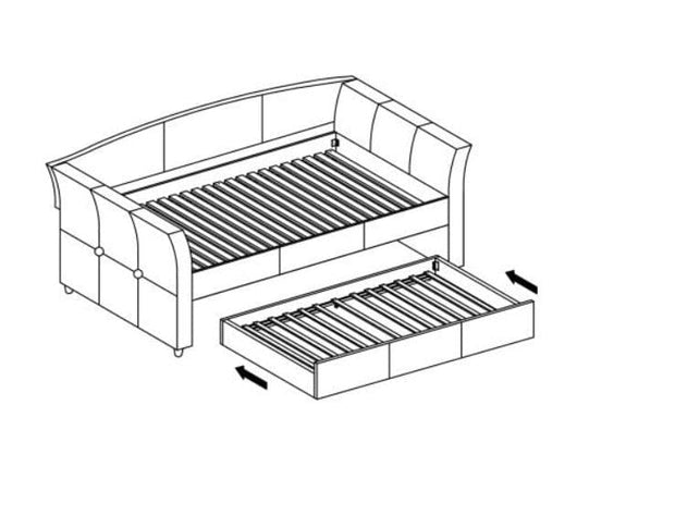 Letto da giorno con cassetto Sanny Grigio (2)
