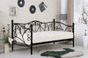 Letto da giorno in ferro Sumatera Nero