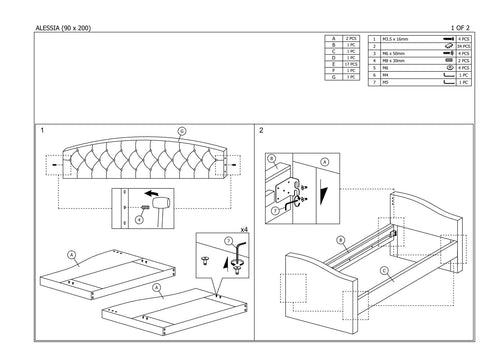 Letto estraibile Alessandra Grigio (1)