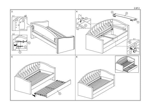 Letto estraibile Alessandra Grigio (2)