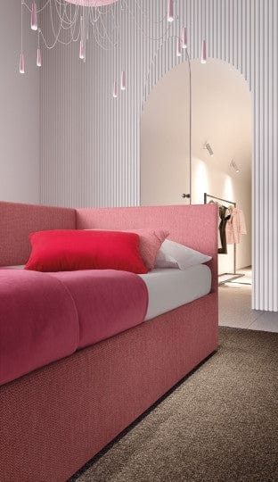 Letto estraibile contenitore in tessuto Pentase Rosso (5)