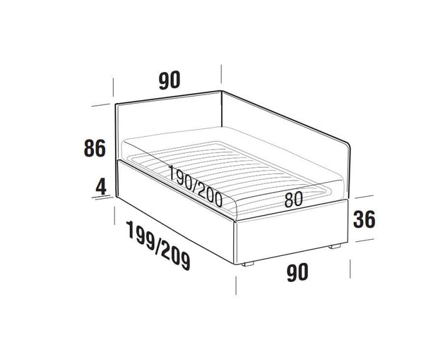 Letto estraibile contenitore in tessuto Pentase Rosso (7)