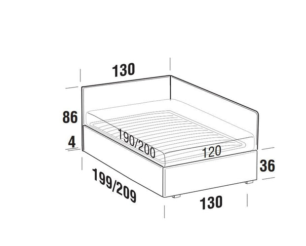 Letto estraibile contenitore in tessuto Pentase Rosso (9)